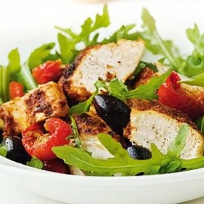 Kip-salade met Chili-pesto
