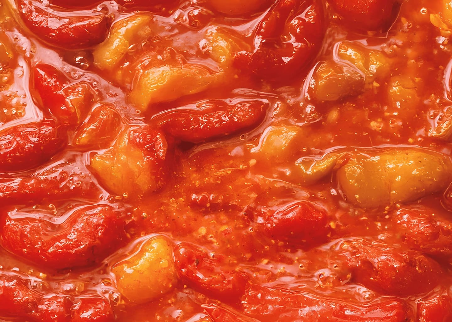 Paprika’s en Ui in Tomatensaus